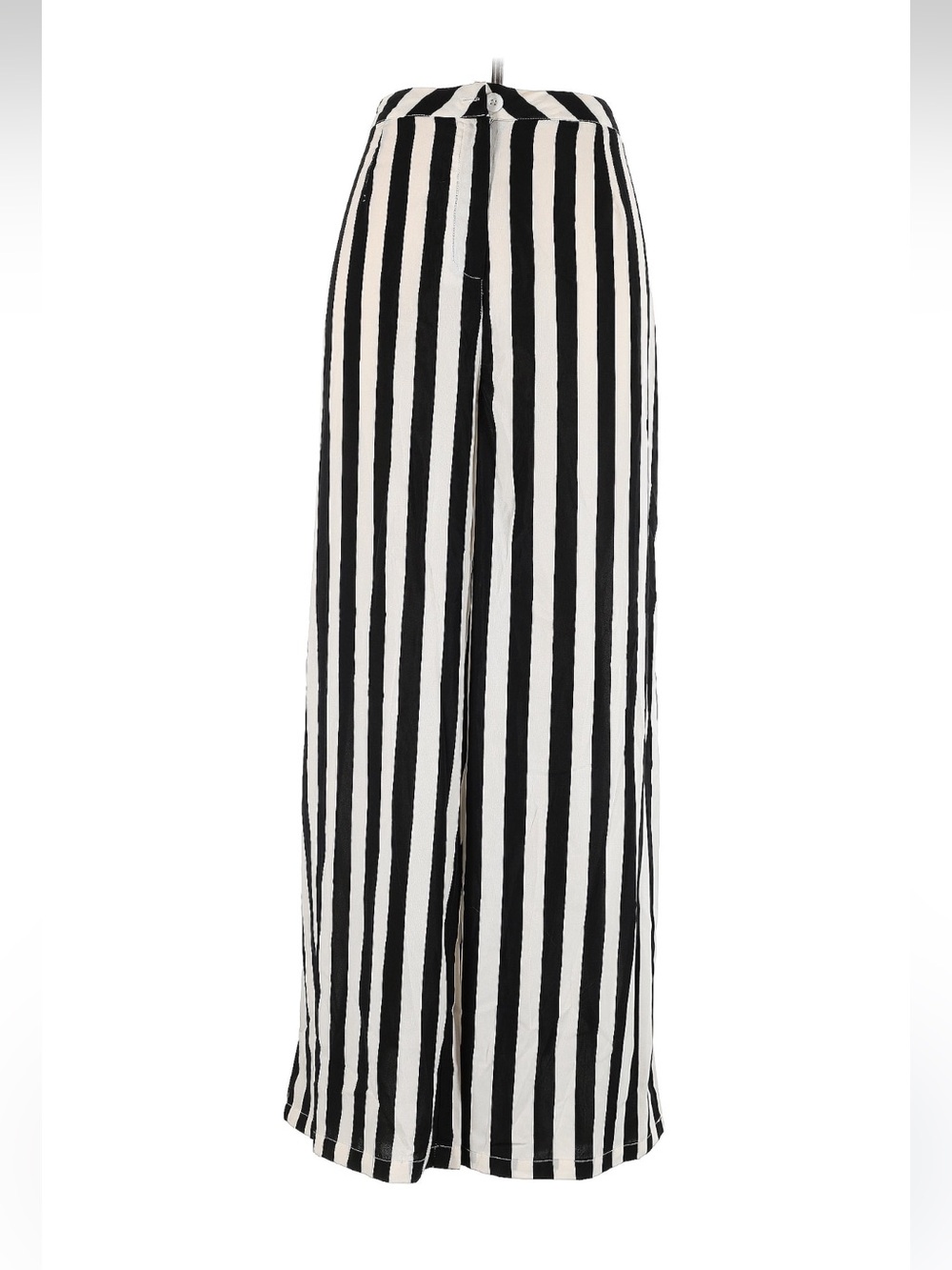 PrettyLittleThing Black & White Striped Wide-Leg Trousers